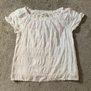 White Flowy Lace Top